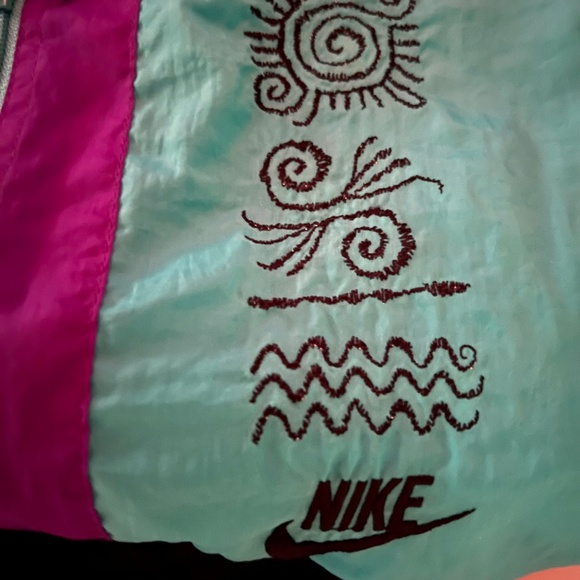 Vintage Adidas ACG Pullover Windbreaker Color: Turquoise Blue and Purple Size: L - Picture 14 of 14